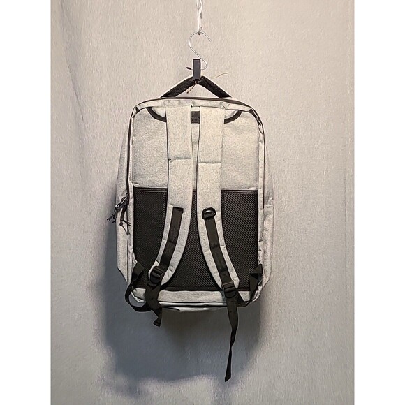 Laptop Tablet Backpack w/ Snap Zipper Lightweight Polyester Men Women Teens Gray - Picture 2 of 7